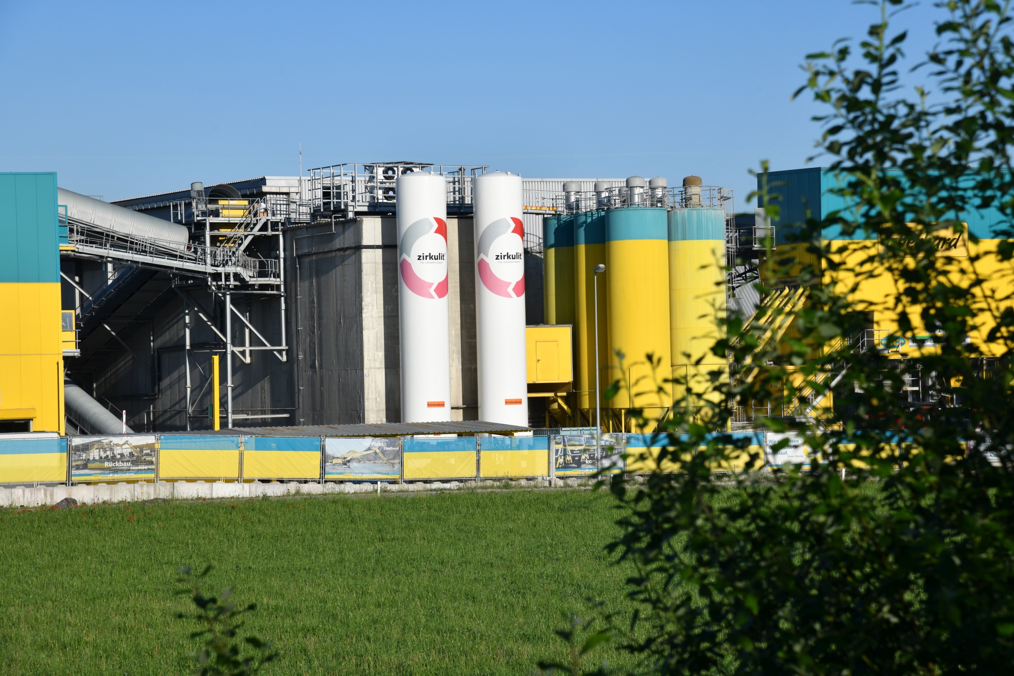 CO2-Silos im Ebirec in Rümlang.